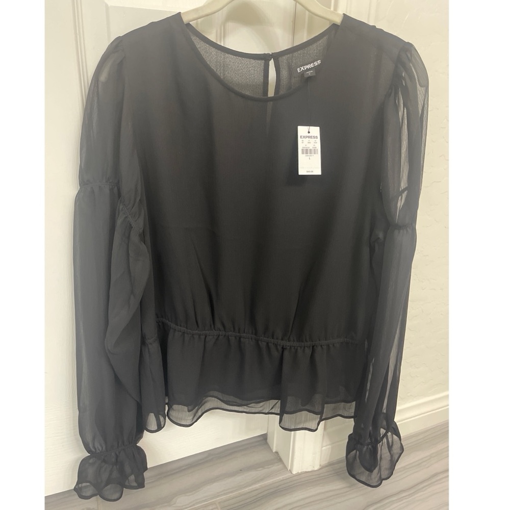 Express Black Blouse